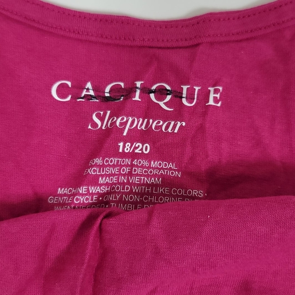 NWOT Cacique Sleepwear Tanktop 18/20 - Picture 3 of 3